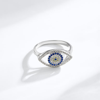 dainty evil eye ring