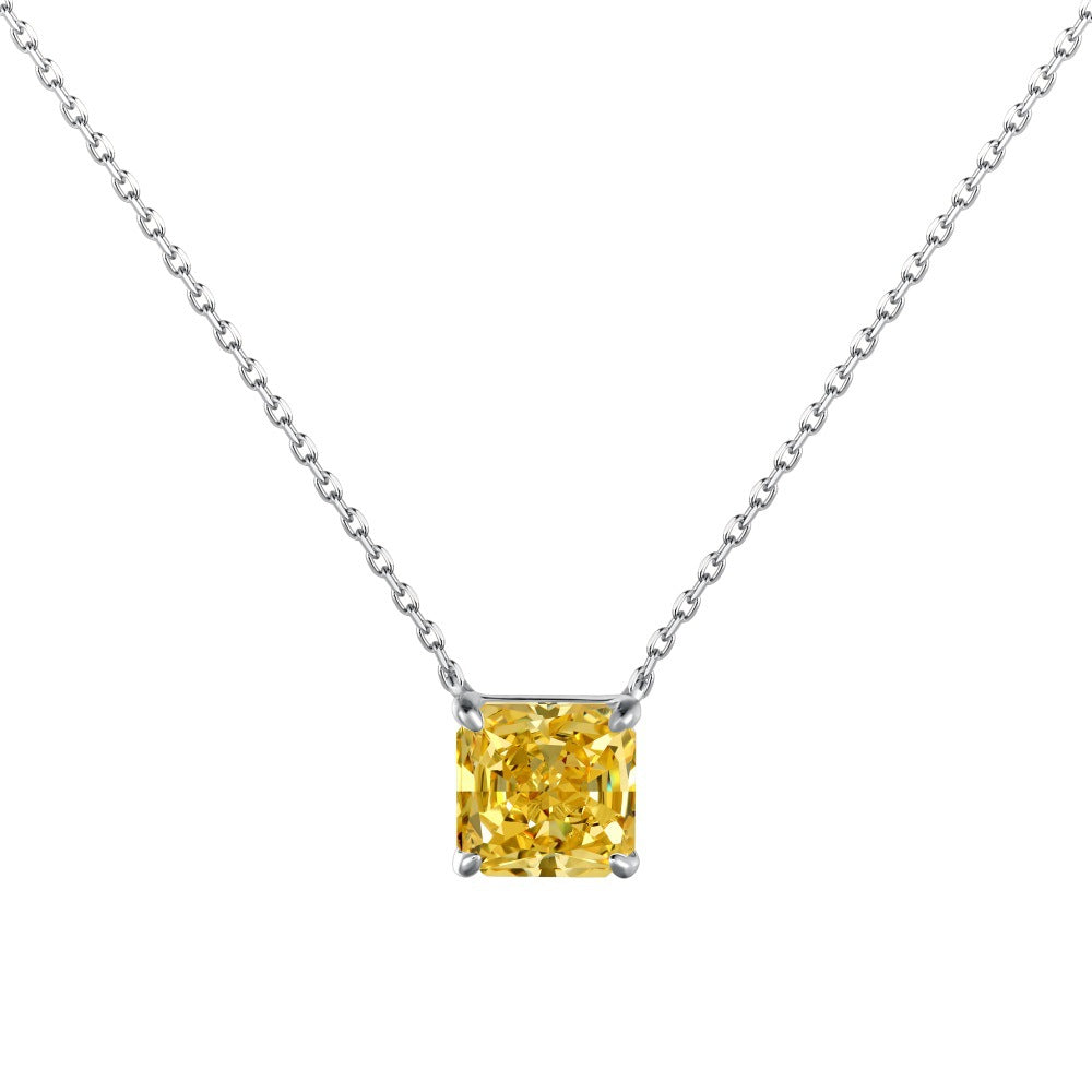 Square Cubic Zirconia Pendant