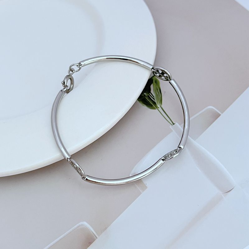 Tory Burch patchwork round hollow letter women's bracelet