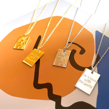 I'm in love with the world Warm Blessing S Necklaces