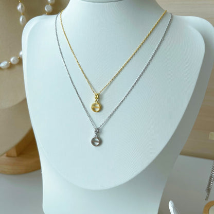 Round Coin Pendant Necklaces For Girl