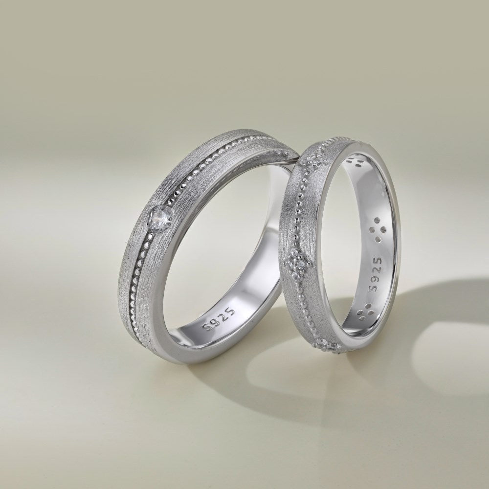 Non Fade Jewellery Couple Engage Rings