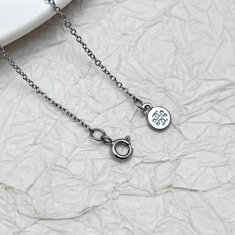 Tory Burch Sparkling Rhinestone Necklace Metal Women