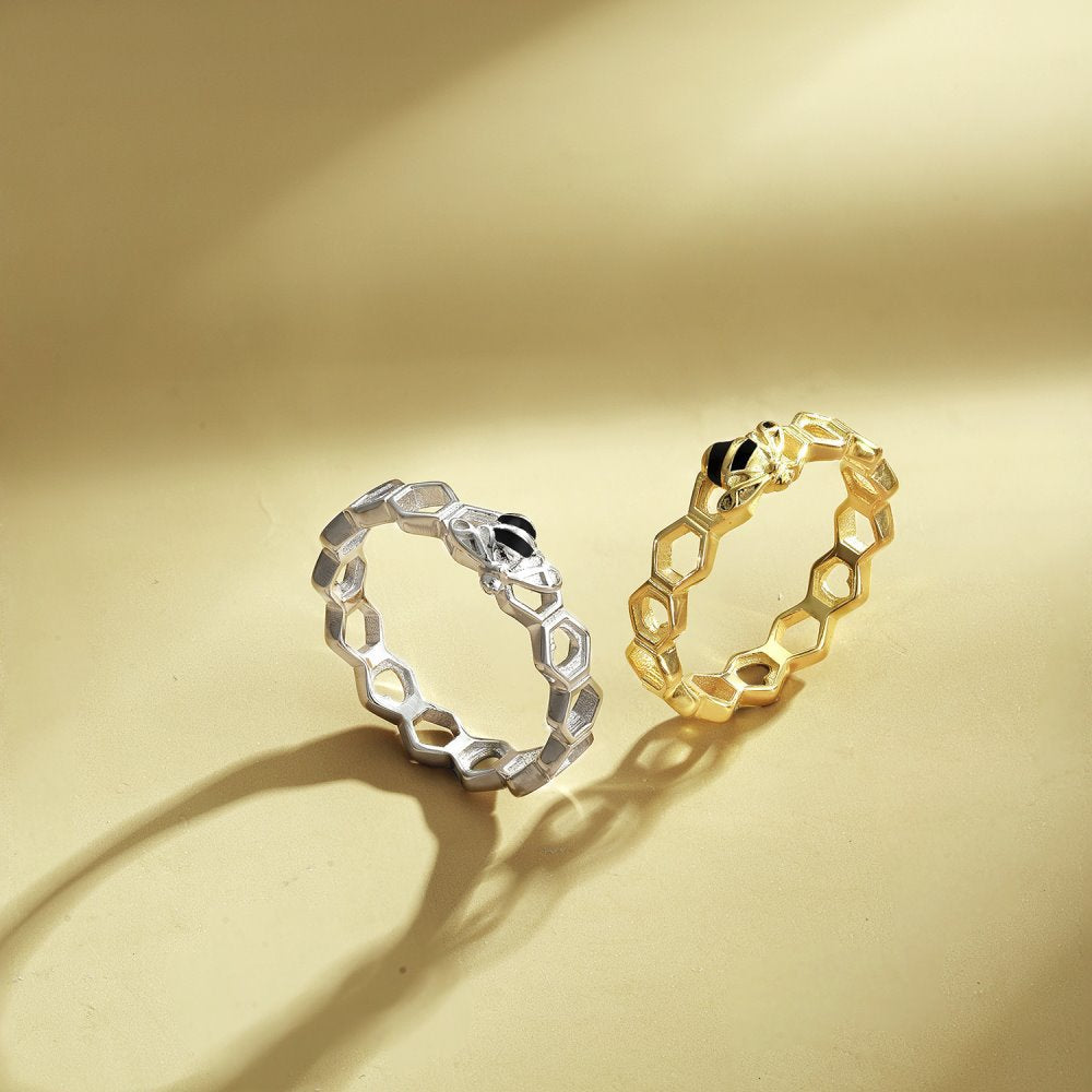 bee jewellery rings