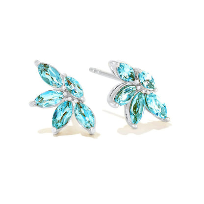 triple marquise earring