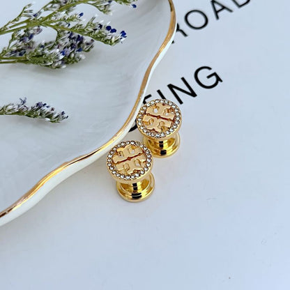 Tory Burch Miller Pave Stud Earrings For Women