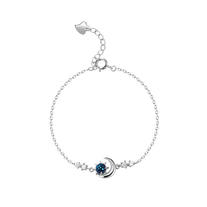 Celestial Moon & Star Charm Bracelet