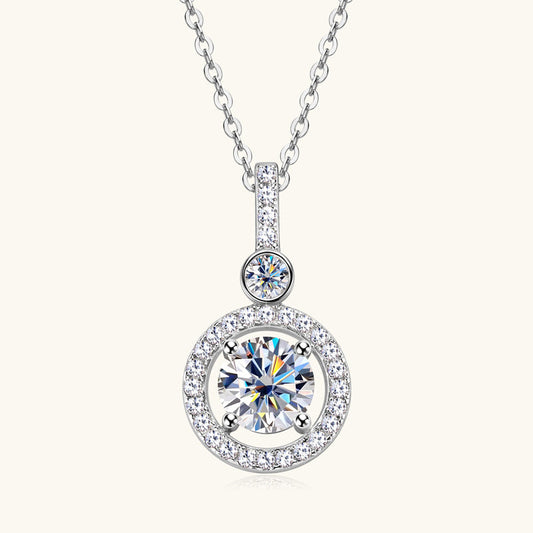 diamond horizontal bar pendant necklace