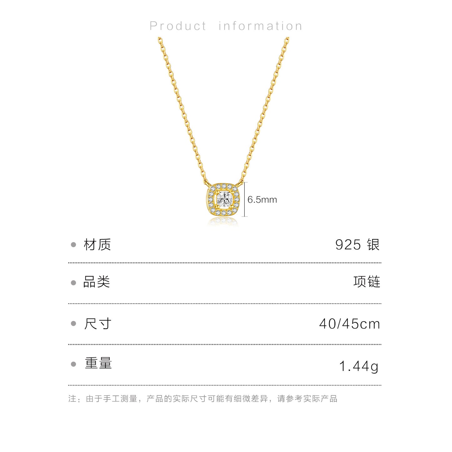 Toi et Moi Zircon Pendant Necklace