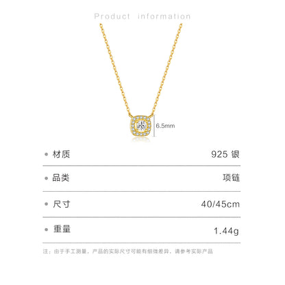 Toi et Moi Zircon Pendant Necklace