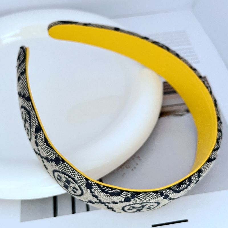 Tory Burch logo pattern fabric headband