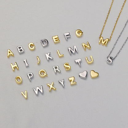 alphabet block necklace