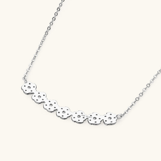 Sparkling Moissanite Cluster Necklace