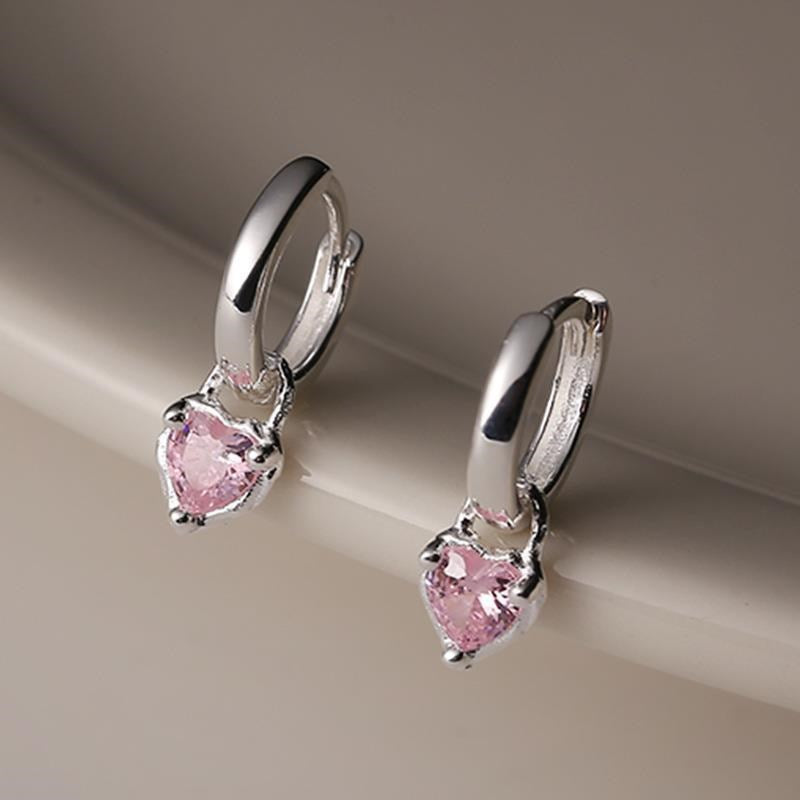 simple diamond drop earrings