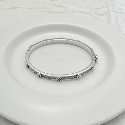 Tory Burch Diamond-Encrusted Metal Bracelet women Open