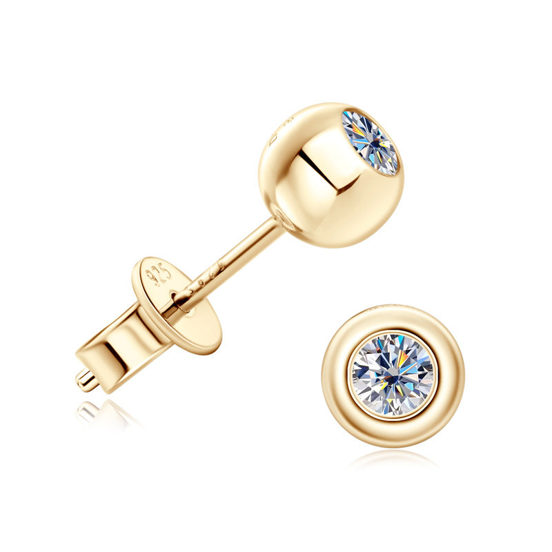 Simple Moissanite Stud Earrings
