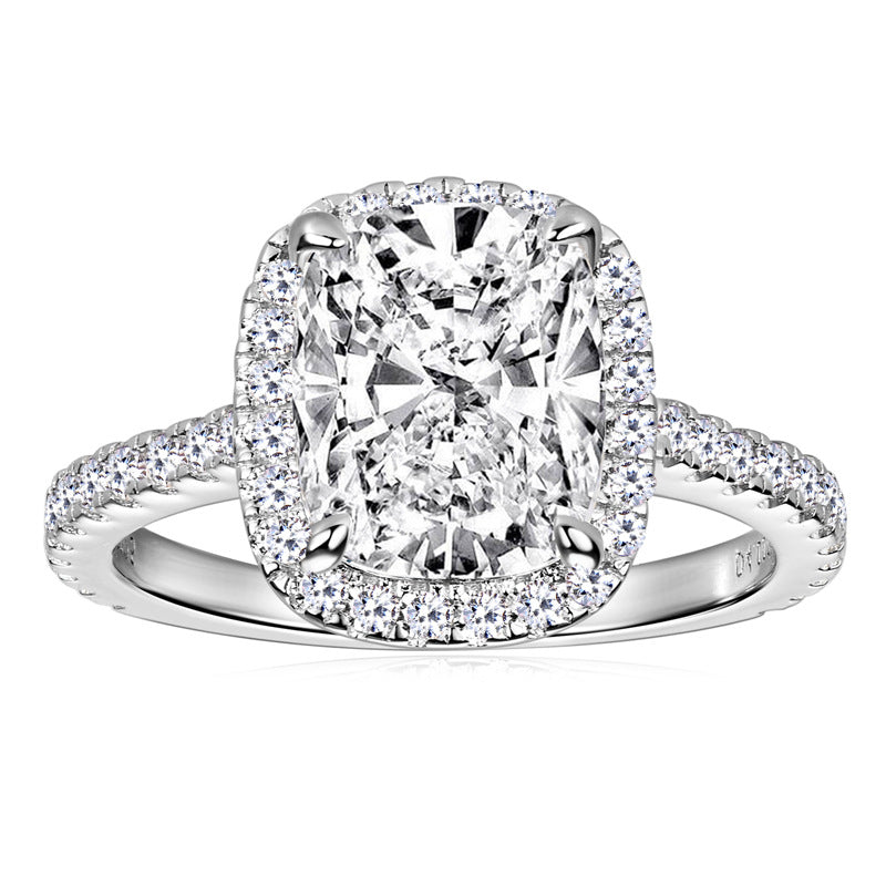 Moissanite Halo Ring