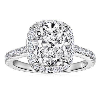 Moissanite Halo Ring