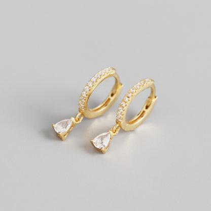 925 earring with diamonds