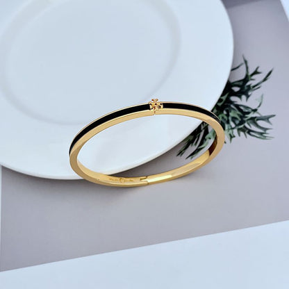 Tory Burch minimalist enamel metal bracelet