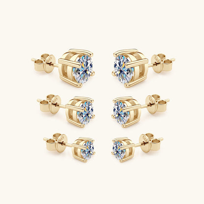 Sparkling Simulated Diamond Stud Earrings