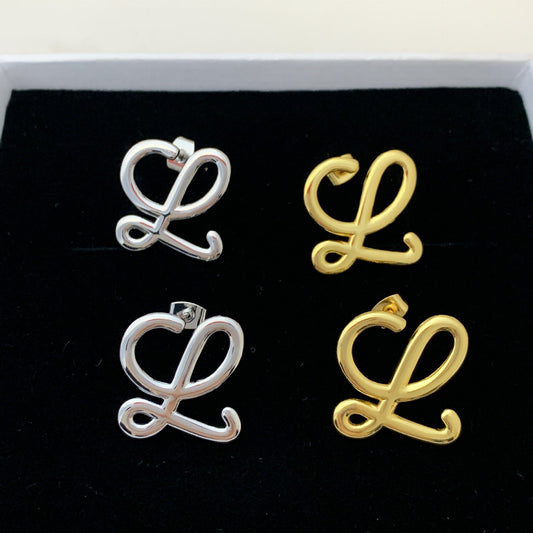 LOEWE Geometric Logo Earrings for Women