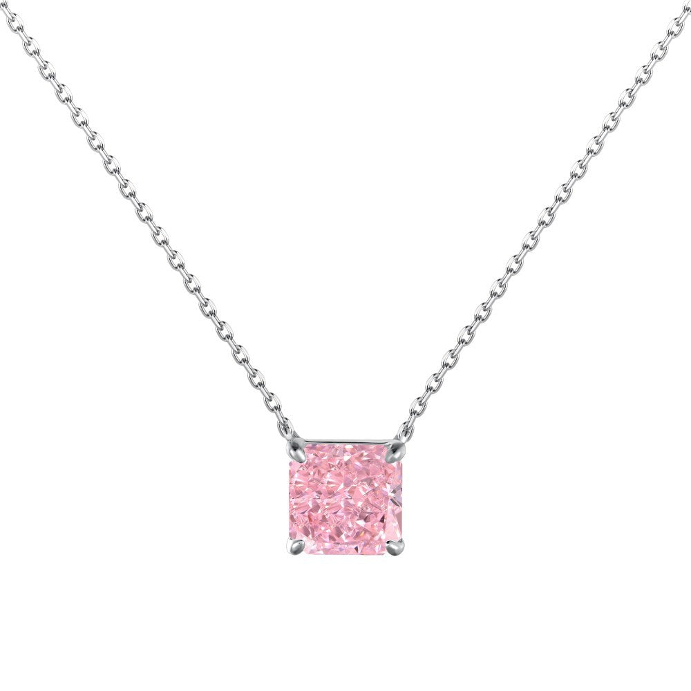 Square Cubic Zirconia Pendant