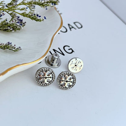 Tory Burch Miller Pave Stud Earrings For Women