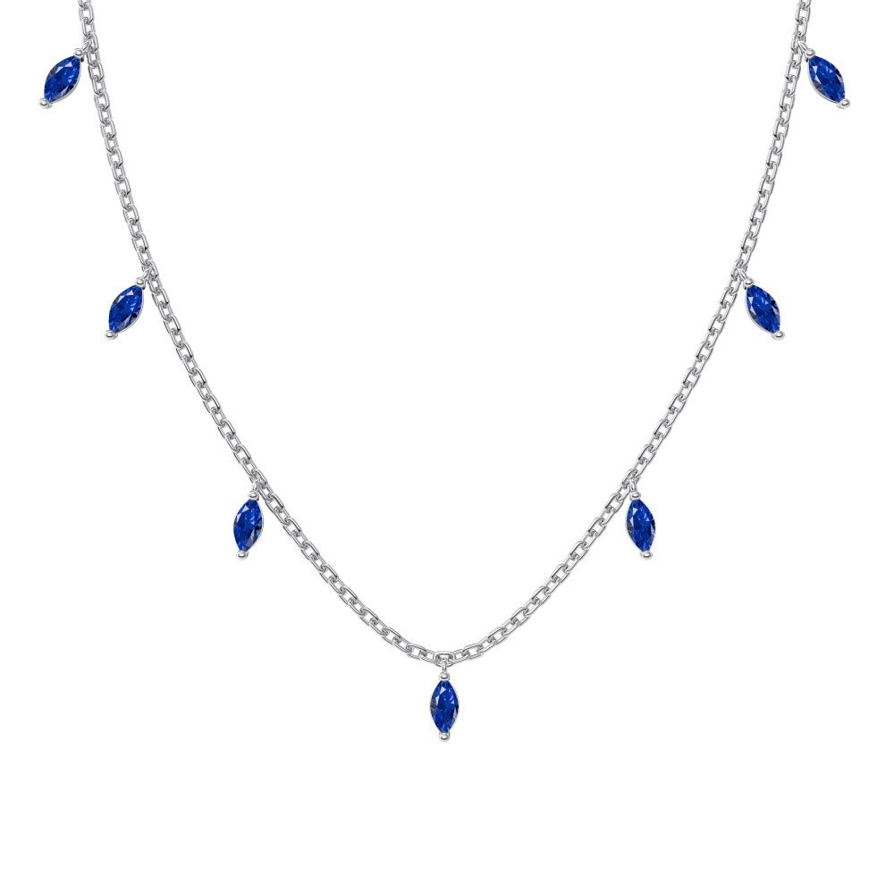 Marquise Stone 5A Zirconia Tassels Jewellery Necklace