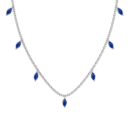 Marquise Stone 5A Zirconia Tassels Jewellery Necklace