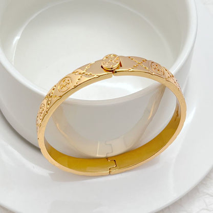 Tory Burch Fashionable Luxury Openable Metal Bangle