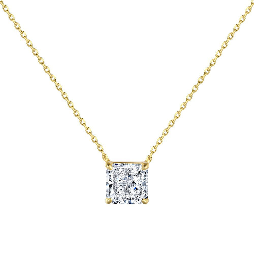 Square Cubic Zirconia Pendant