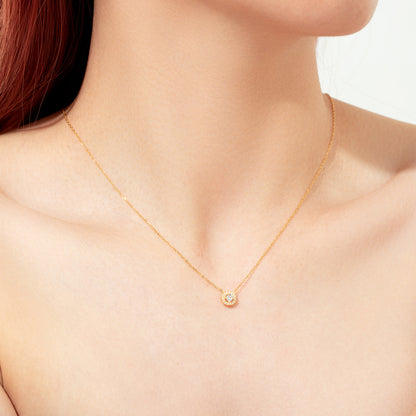 Toi et Moi Zircon Pendant Necklace