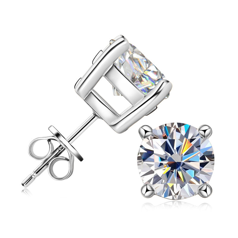 Sparkling Simulated Diamond Stud Earrings