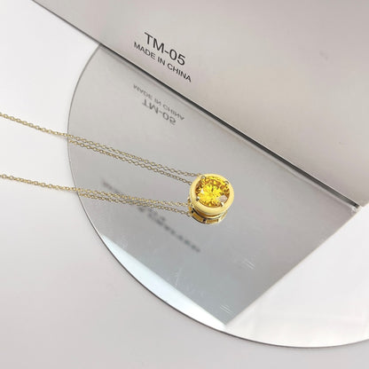 18K Gold Plated Enamel Necklace