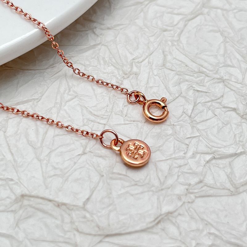 Tory Burch Sparkling Rhinestone Necklace Metal Women