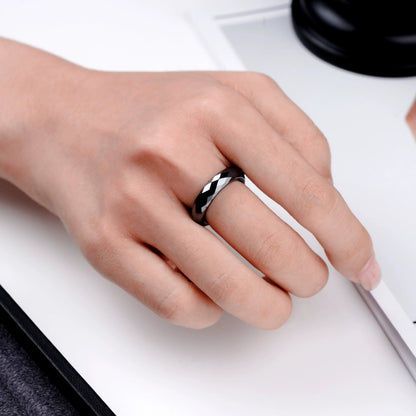 Lab Grown Diamond Band Wedding Ring ｜ Black | JIMMY JEWELRY