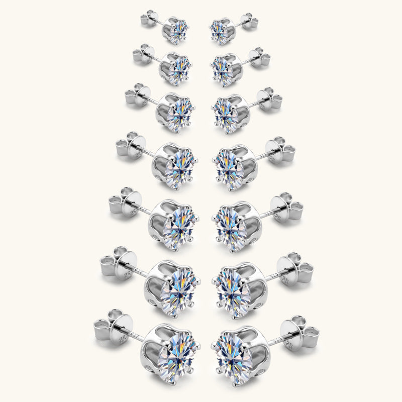 Moissanite Stud Earring Collection