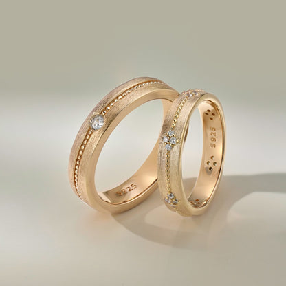 Non Fade Jewellery Couple Engage Rings