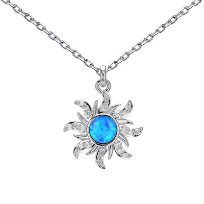 Sunflower Sun Pendant Chain