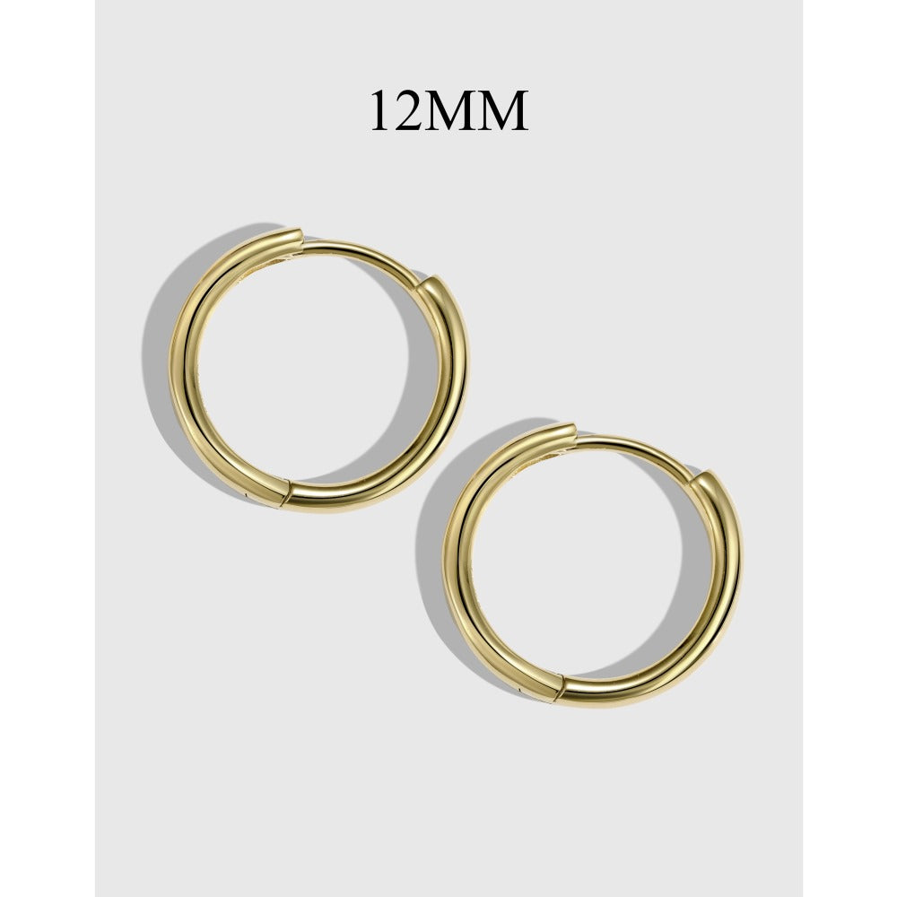 simple circle earrings