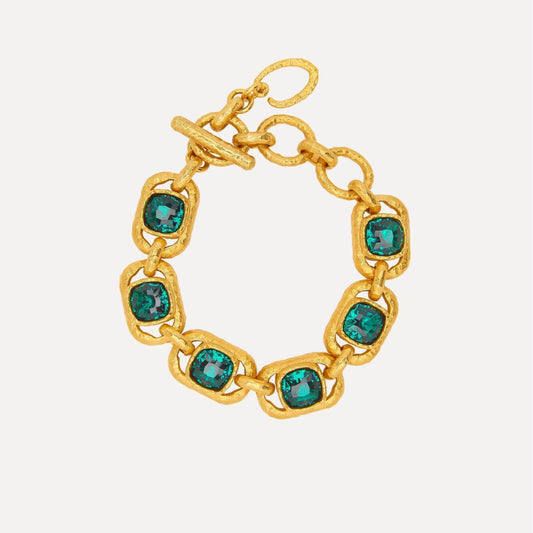 Oscar de la Renta Square Crystal Toggle Bracelet women