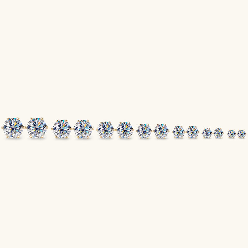 Moissanite Stud Earring Collection