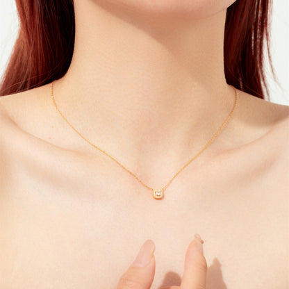 Toi et Moi Zircon Pendant Necklace
