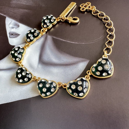 Oscar de la Renta Sweet Vintage Matte Heart Bracelet women