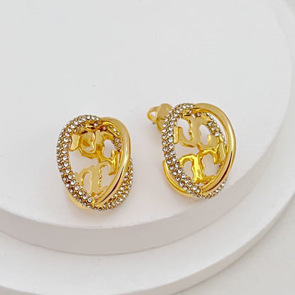 Tory Burch Plated18K Gold  Celestial Star Orbit Earrings