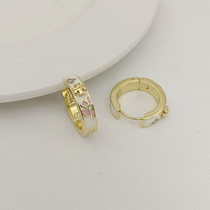 Tory Burch Exquisite Colorful Enamel Flower Earrings
