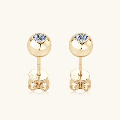 Simple Moissanite Stud Earrings