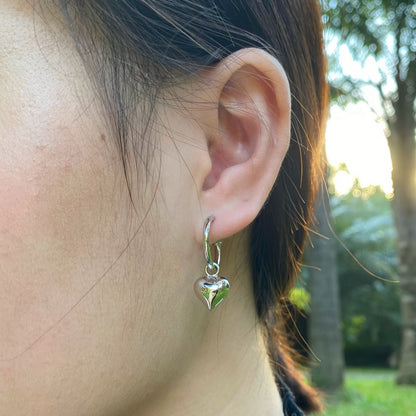 dainty silver drop earrings