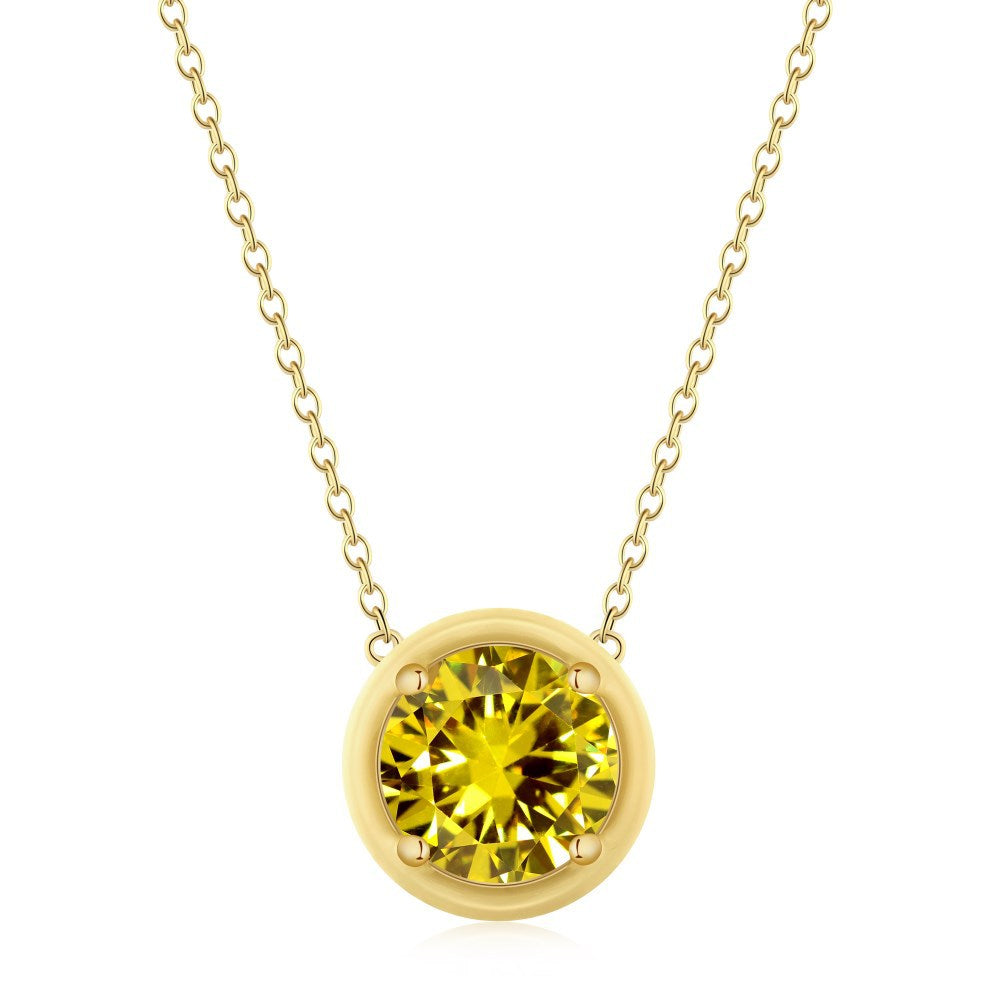 18K Gold Plated Enamel Necklace